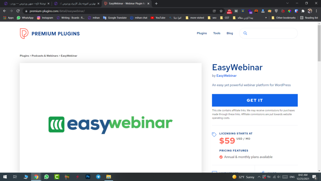 EasyWebinar plugin