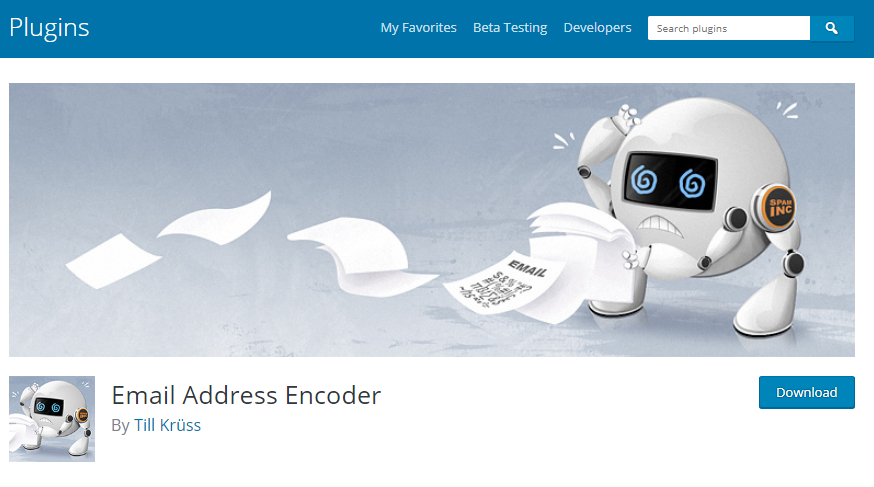 Email Address Encoder plugin