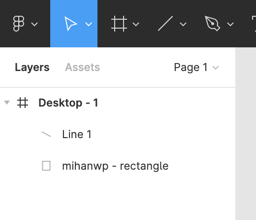 Application of layers in Figma program