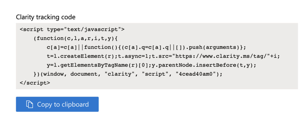 Add Microsoft Clarity code to wordpress
