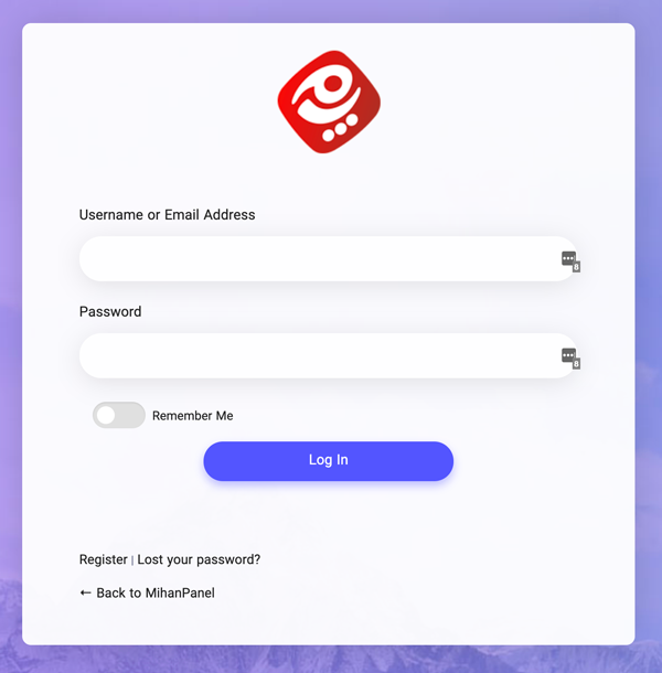 New WordPress login form