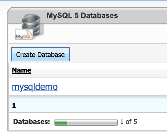 Create Database