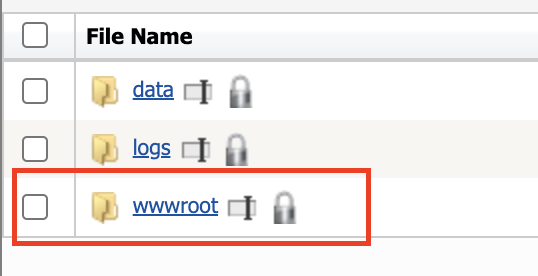 wwwroot folder