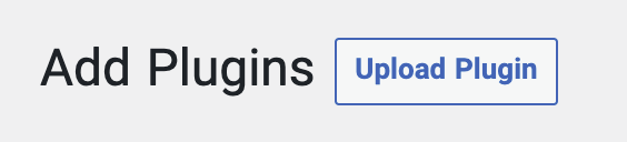Upload plugins in WordPress