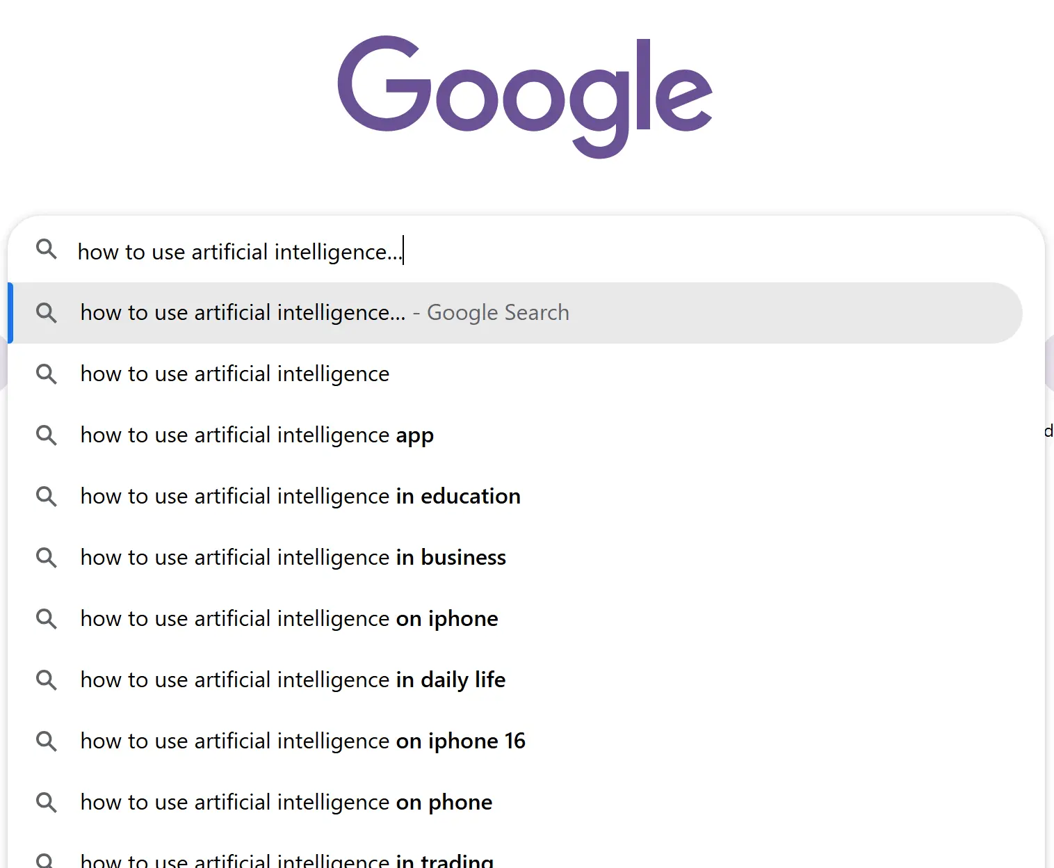 Google search