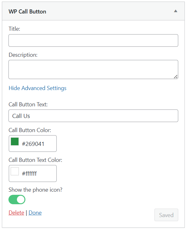 WP Call Button Widgets 1