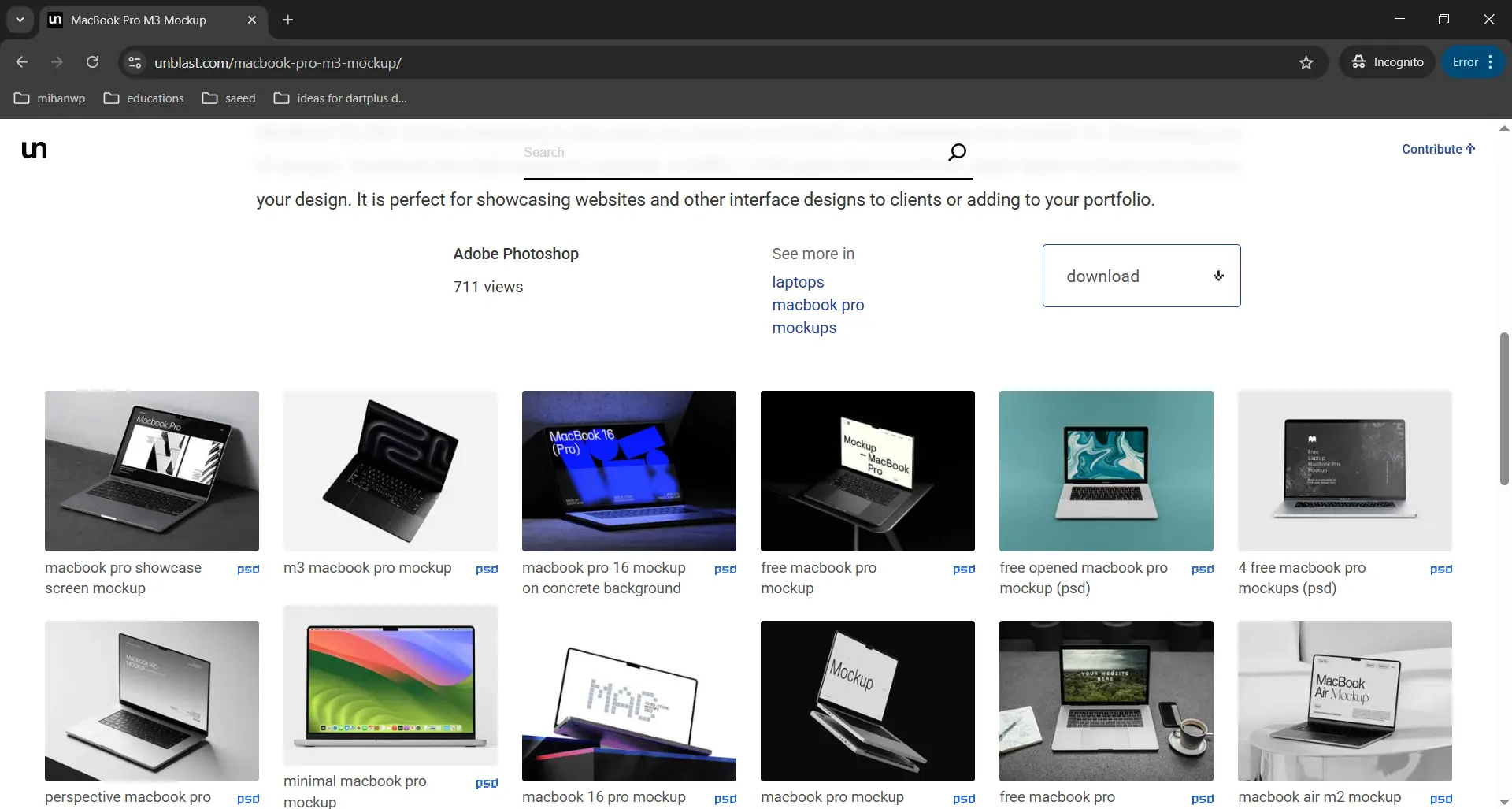 How to Showcase Your Web Design Portfolio the Right Way 3 Download Mockup