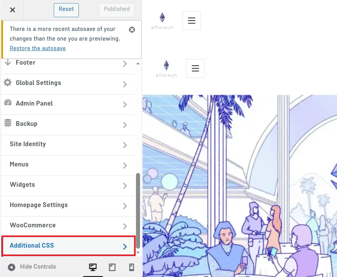 How to Customize WordPress Scrollbar 2 Additional CSS.