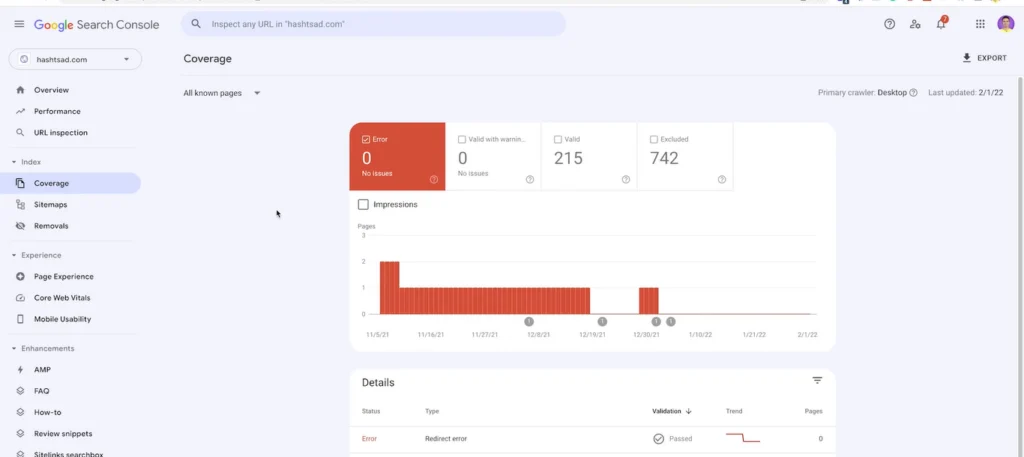 Check Google Search Console