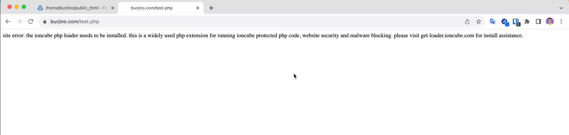 ioncube php loader needs to be installed