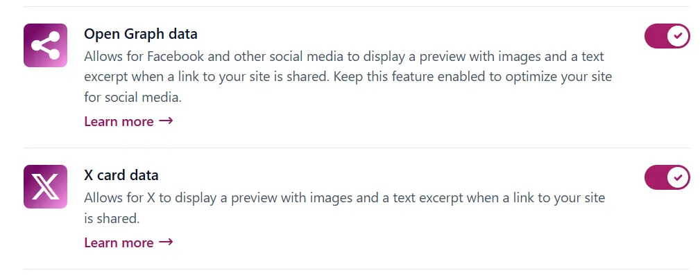 Open Graph and social media cards