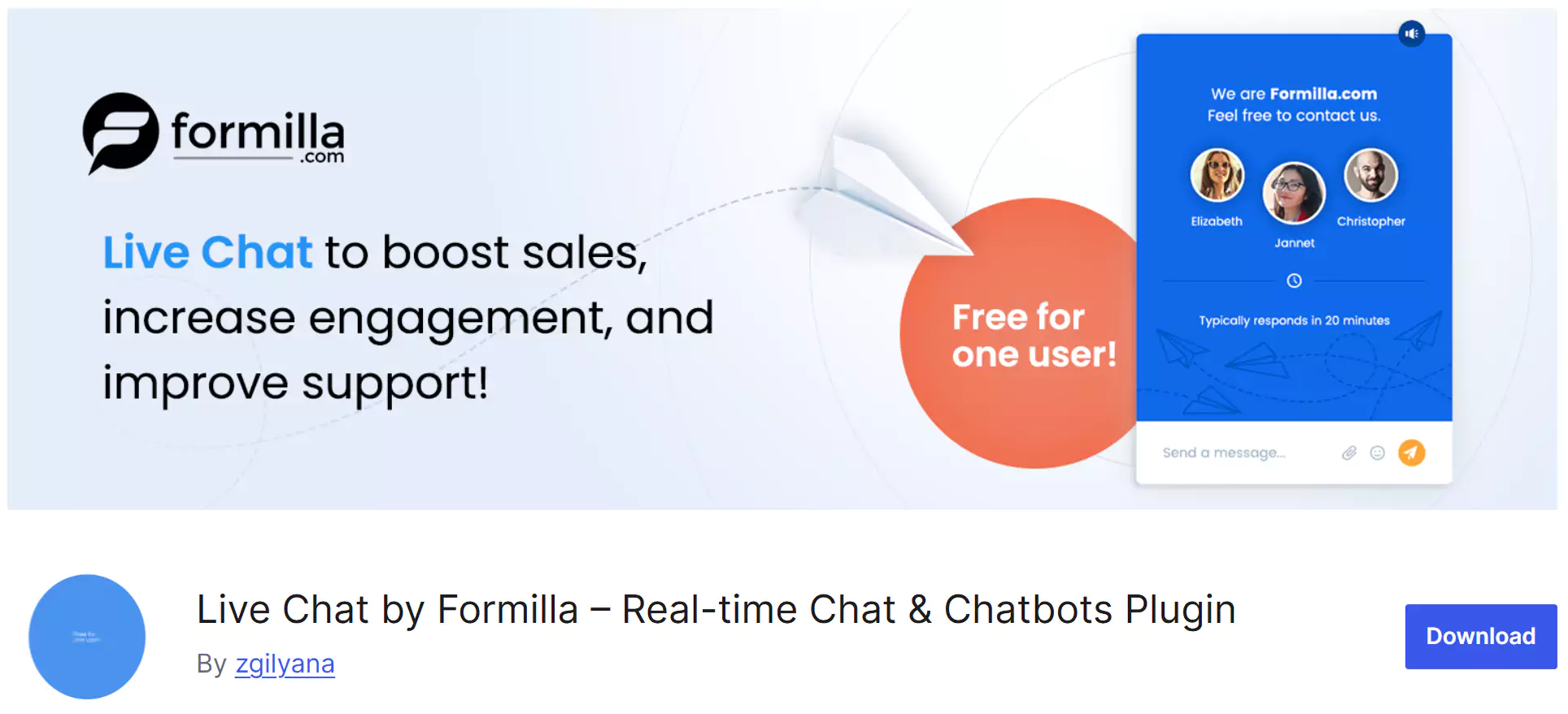 Formilla Live Chat