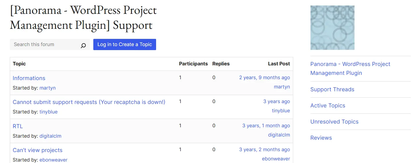 Project Panorama Plugin