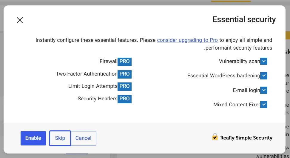 Apply the plugin’s recommended settings