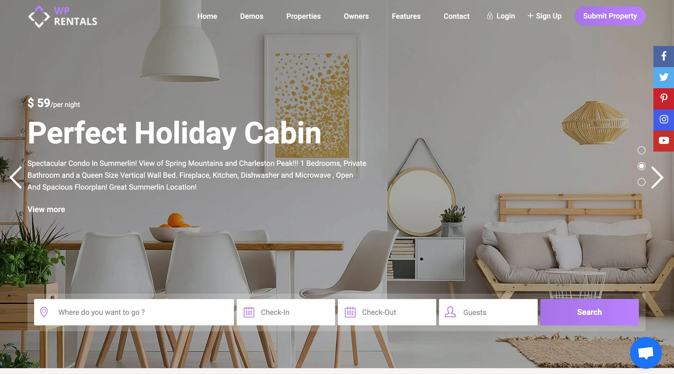 WP Rentals Theme 