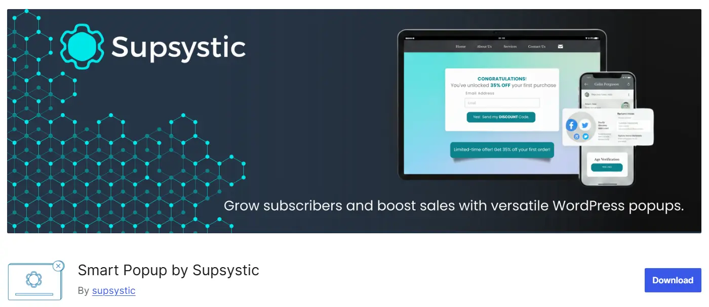 Smart Popup Builder by Supsystic