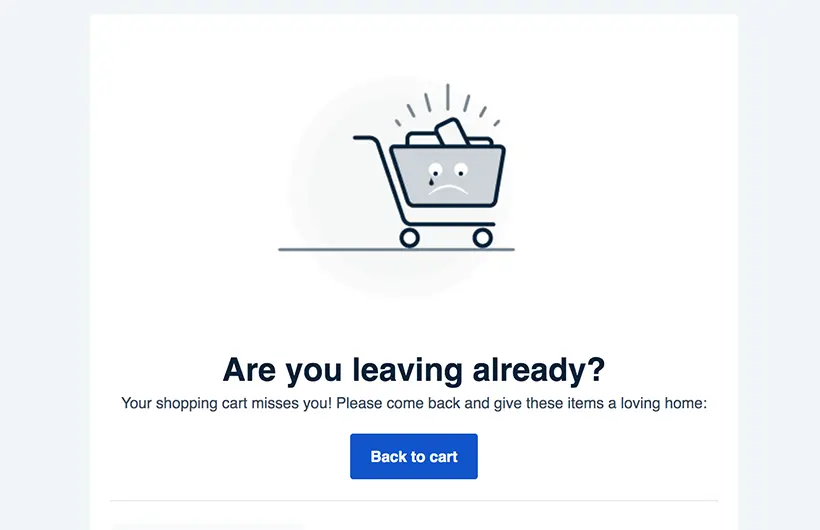 Abandoned Cart Reminder Emails
