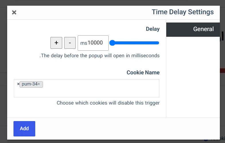 Time Delay Setting