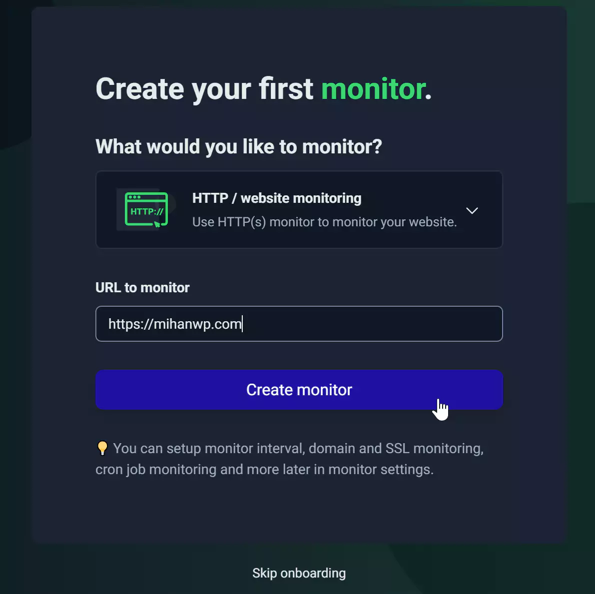 Add a website
