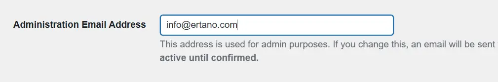 Changing the WordPress Admin Email via the Dashboard or Hosting Panel 3 Change the admin email from the settings section