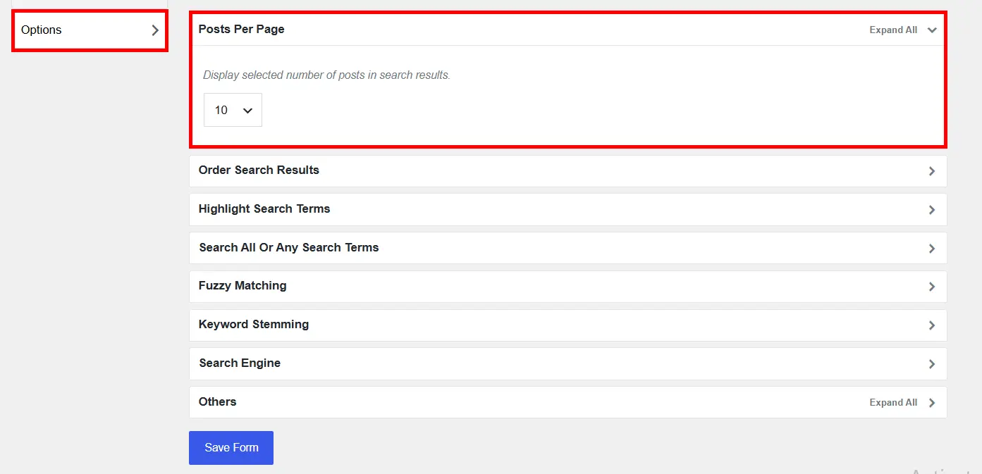 Adding a Search Form to Your WordPress Site with Ivory Search 7 Setting the Number of Results Per Page