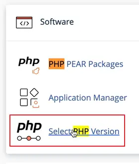 Changing PHP Version