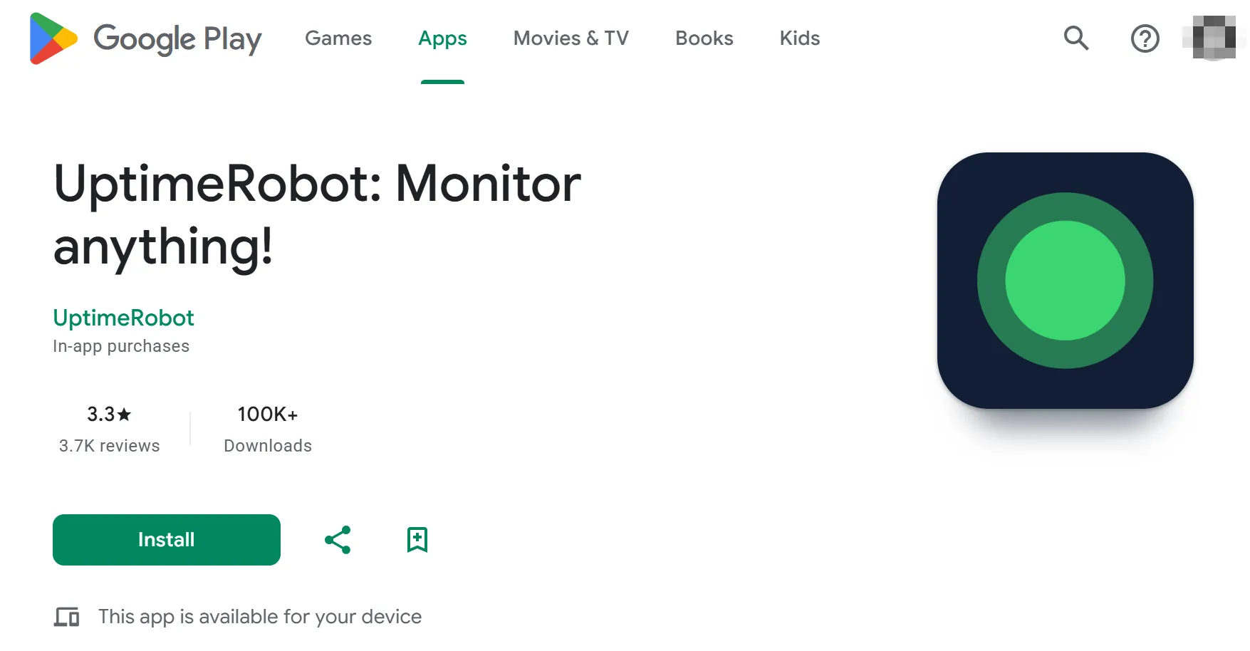 uptimerobot on Google Play